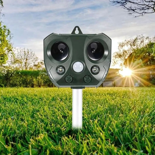 Ultrasonic Bird & Pest Defender – Solar-Powered Animal Repeller with PIR Sensor & Weatherproof Design