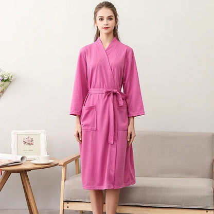 CottonWave – Unisex Waffle Bathrobe made from 100% Cotton