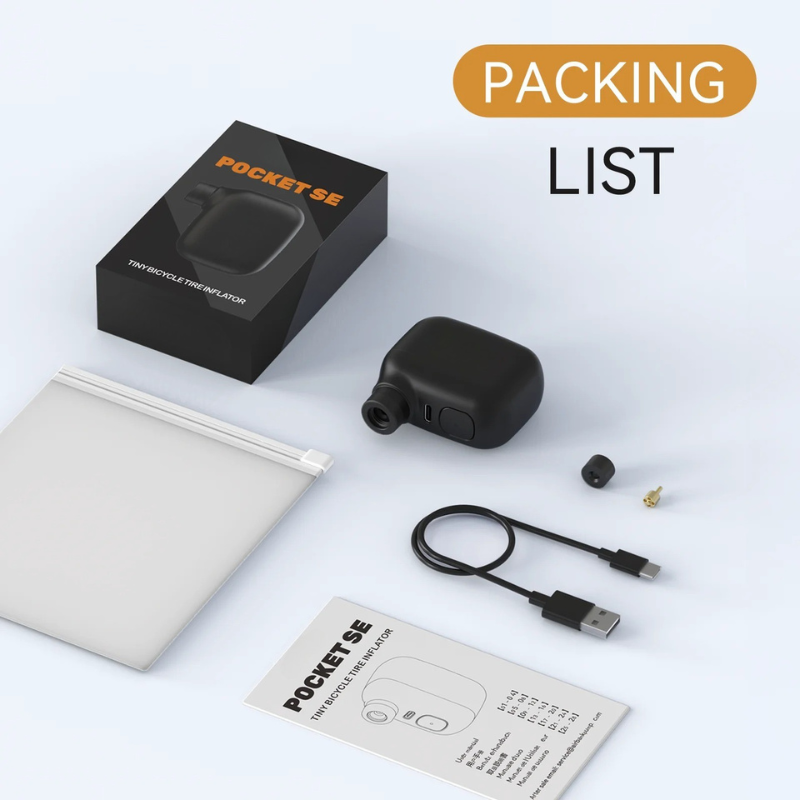 Oplaadbare Mini Fietspomp – Draagbare Fietspomp met 100 PSI & USB-C