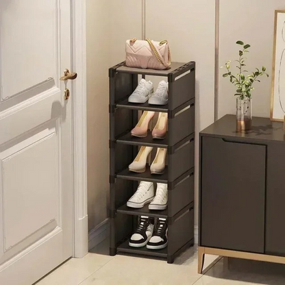 Space-Saving Shoe Rack - Rangement à chaussures empilable pour les coins et les petits espaces