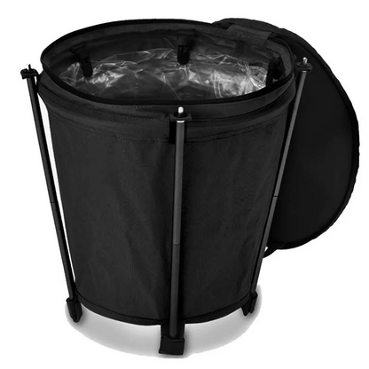 CAMPTRASH BIN - Foldable camping bin made of Oxford fabric with 20 litre capacity & PVC lining