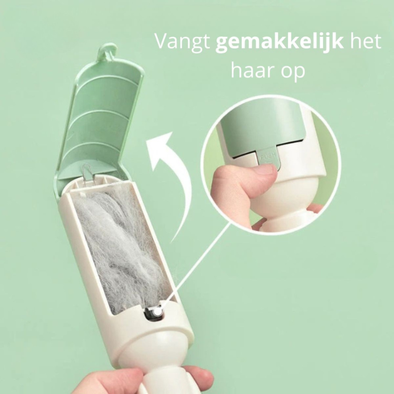 FLUSENROLLER PRO – herbruikbare huisdierhaarverwijderaar voor bank, kleding en tapijt