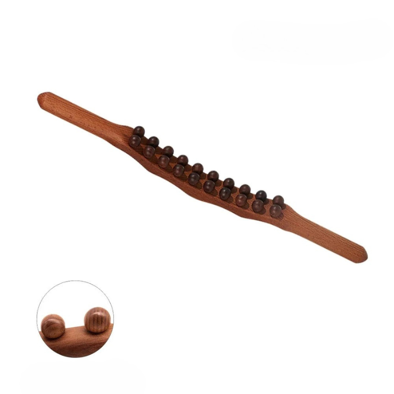 Therawood – Luxe Gua Sha Massagestok van Hout | Bevordert de Doorbloeding & Spierontspanning