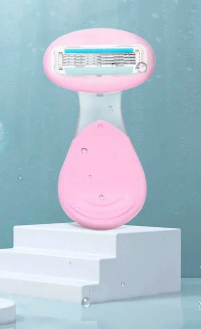 Sharpge - 4-blade compact razor with storage box | Smooth skin on the go & at home