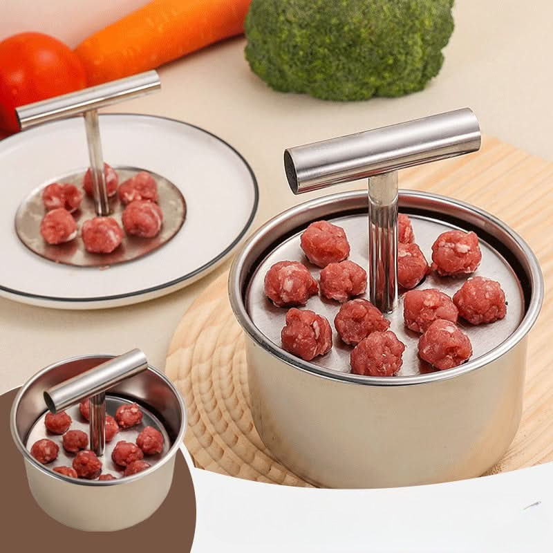 MeatMaster molde para albóndigas de acero inoxidable – uniforme y práctico para cualquier cocina