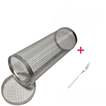 GrillCraft draaibare BBQ-mand – roestvrij staal voor gelijkmatige garing