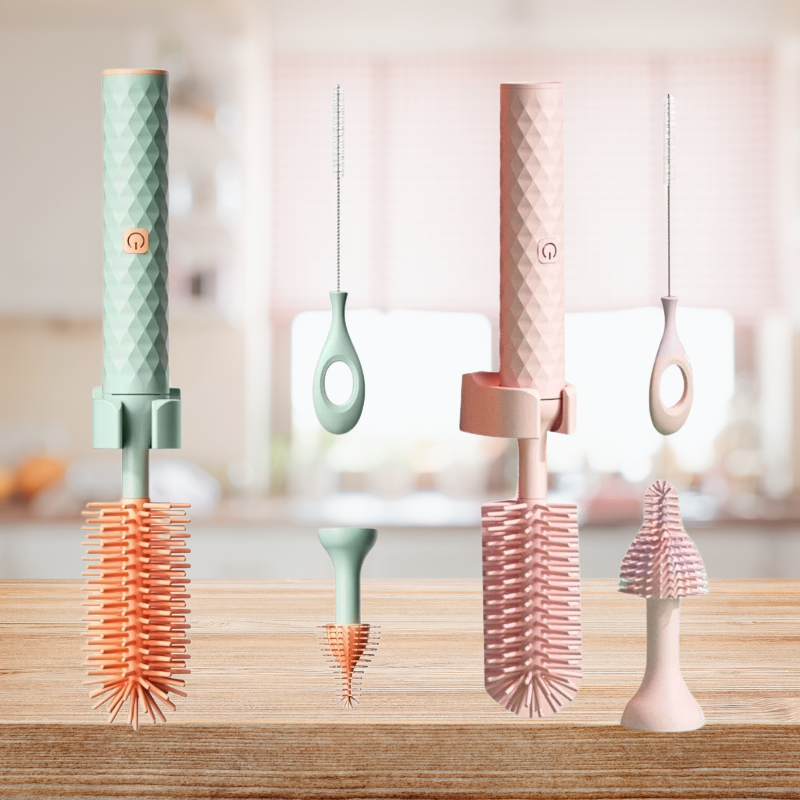 SmartBrush limpiador de botellas – limpieza automática con cerdas de silicona para un día a día sin estrés
