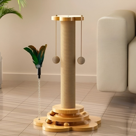 WOODWHISKER – Natürliches Katzenspielzeug aus Holz für instinktives Spiel