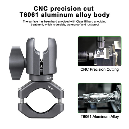 GRIPMOUNT PRO - CNC aluminium handlebar mount for 1-inch ball heads (22-32 mm)