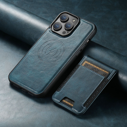 MagVibe Case - Elegant leather case with magnetic stand & card holder
