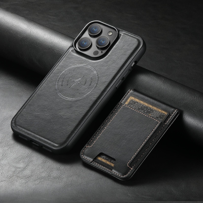 MagVibe Case - Elegant leather case with magnetic stand & card holder