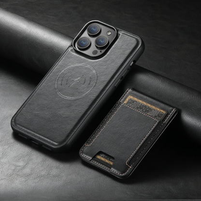 MagVibe Case - Elegant leather case with magnetic stand & card holder