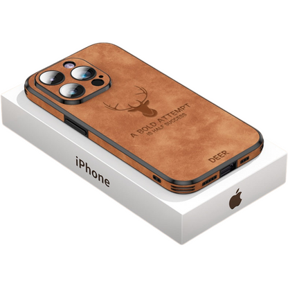 LuxeShield – Leather iPhone Case with Shock Protection & Elegant Design
