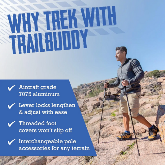 FoldTrek Poles - Foldable trekking poles for hiking & outdoor adventures