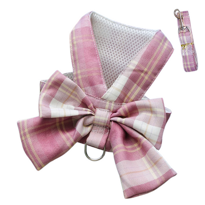 GRACEBOW – Adjustable Dog Harness with Elegant Bow for Stylish Walks
