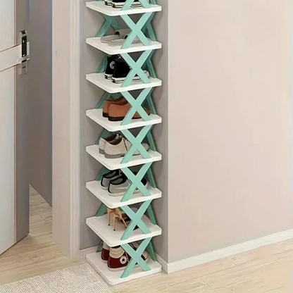 Space-Saving Shoe Organiser - Multi-layered storage cabinet for bedroom & hallway