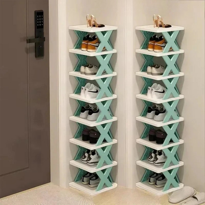 Space-Saving Shoe Organiser - Multi-layered storage cabinet for bedroom & hallway