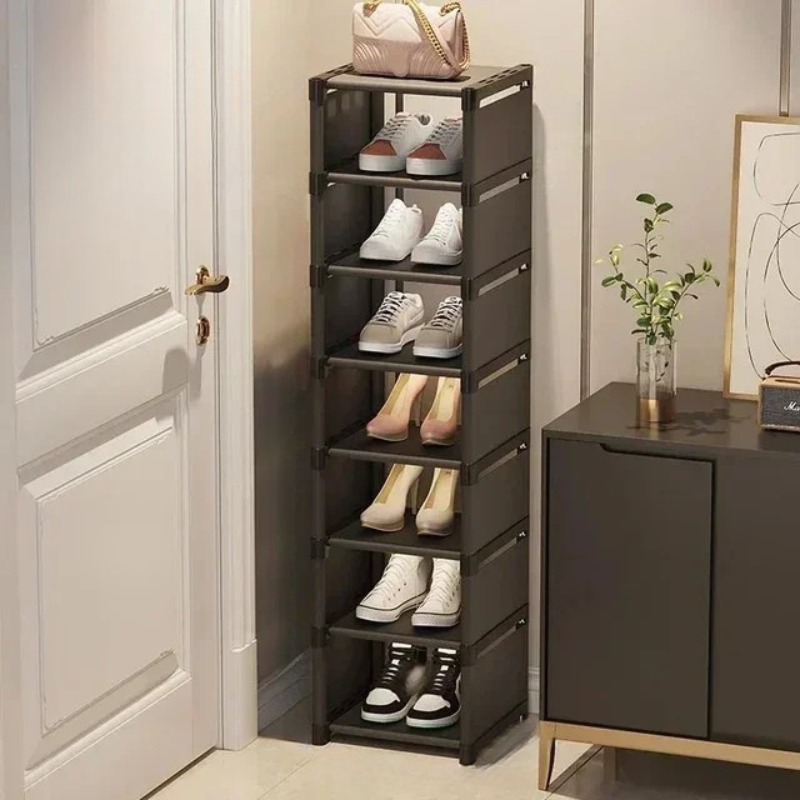 Space-Saving Shoe Rack - Rangement à chaussures empilable pour les coins et les petits espaces