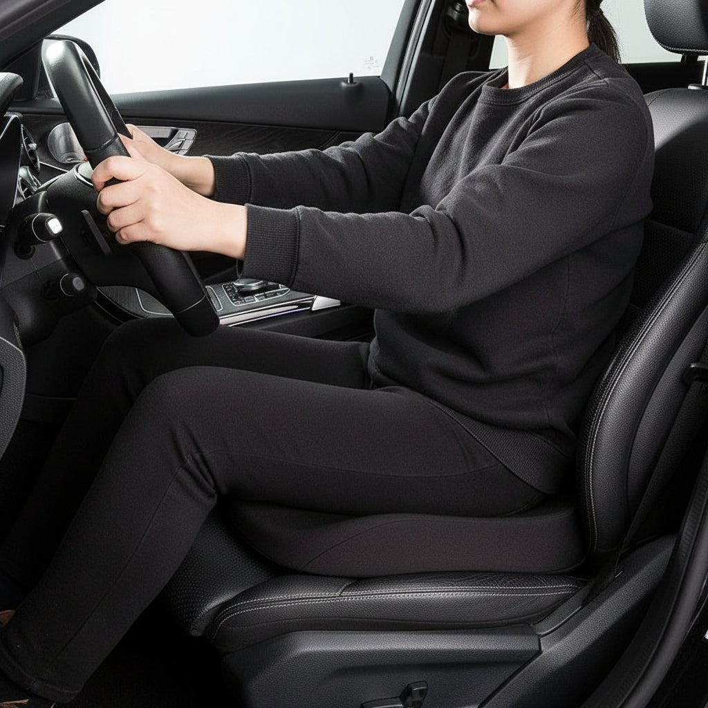 VIEWBOOST – Höhenverstellbares Autositzkissen aus Memory-Schaum für mehr Komfort 2