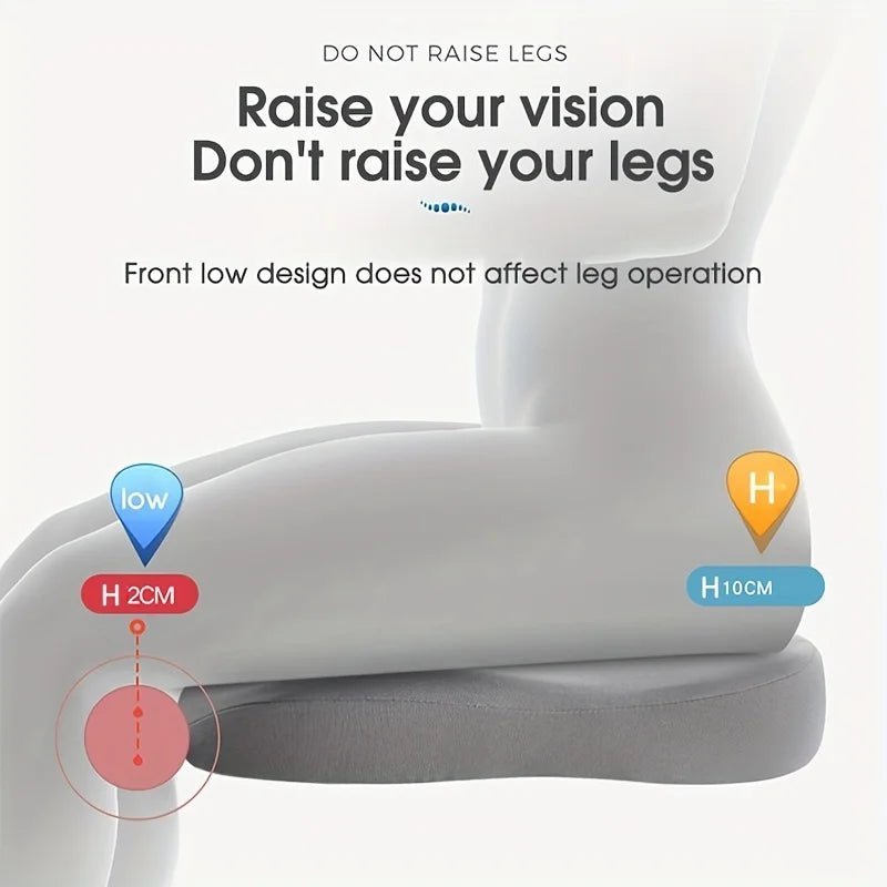 VIEWBOOST – Höhenverstellbares Autositzkissen aus Memory-Schaum für mehr Komfort 5