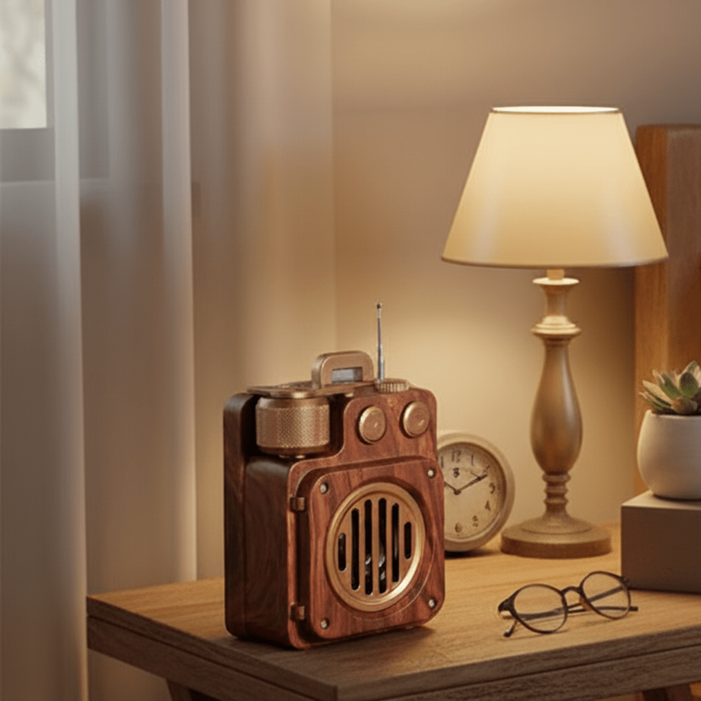 VINTAGEVIBE – Dark Academy Bluetooth-Lautsprecher mit sattem Bass 0