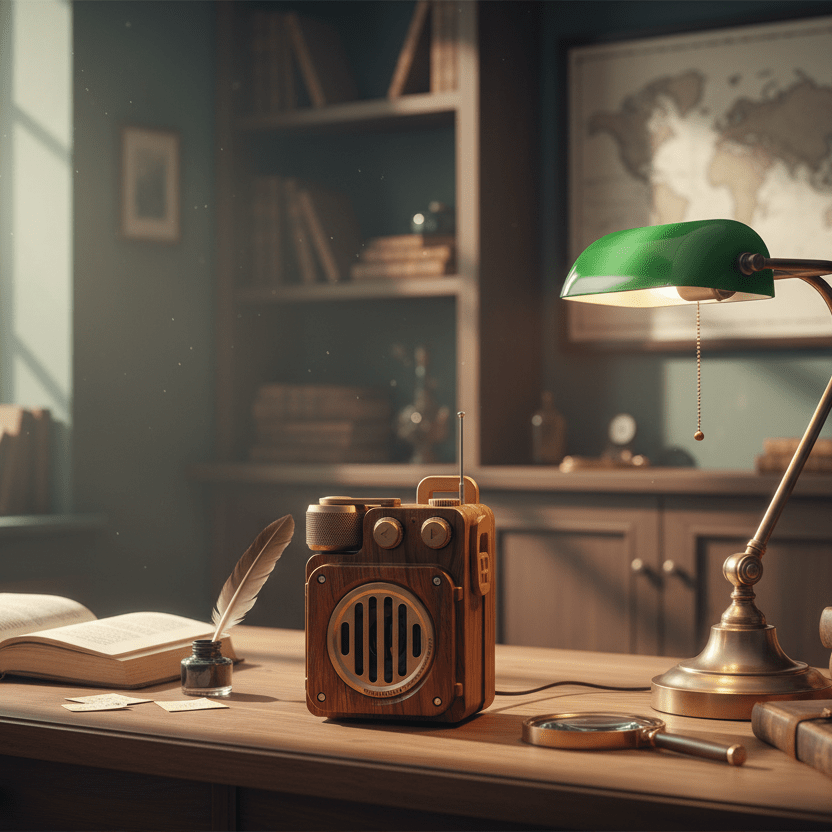 VINTAGEVIBE – Dark Academy Bluetooth-Lautsprecher mit sattem Bass 1