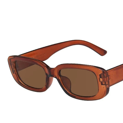 VintageShade - Retro-style rectangular sunglasses with UV400 protection for women