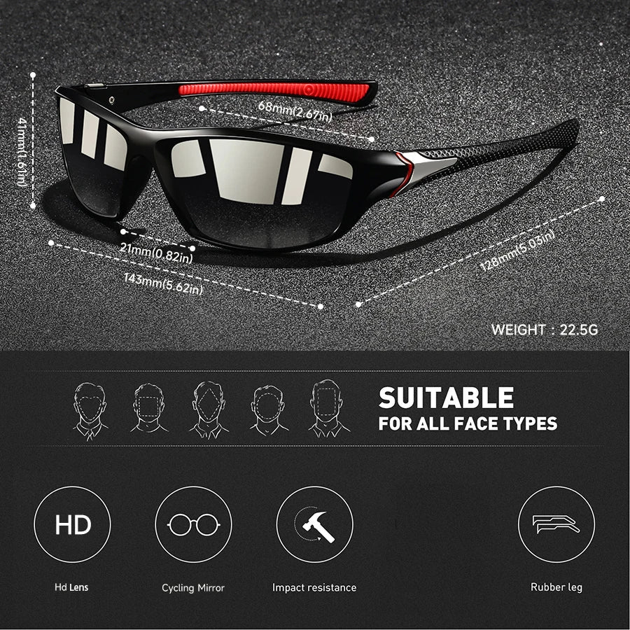 VISIONEDGE – Hochleistungs-polarisierte Sonnenbrille mit UV400-Schutz 7