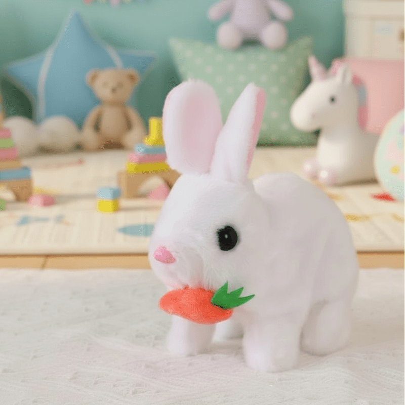 VITALBUN – Realistischer elektrischer Hase mit Geräuschen und Bewegungen für Osterspaß 0