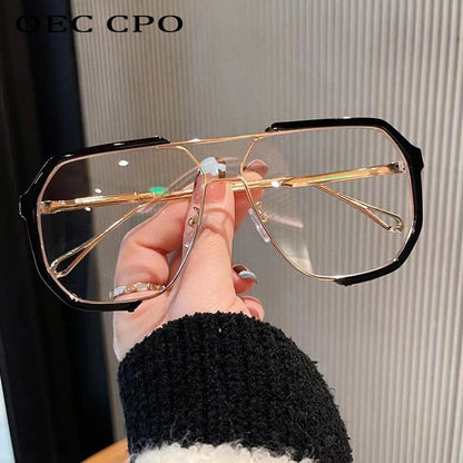 OVERSIZE SHADE - Square women's sunglasses with UV400 & colour change lenses
