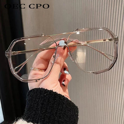 OVERSIZE SHADE - Square women's sunglasses with UV400 & colour change lenses