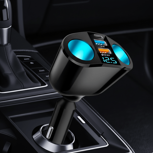VOLTDUO – 12V–24V Kfz-Ladegerät mit zwei USB-Buchsen und heller LED-Spannungsanzeige 0