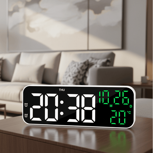 VOXTIME SMART – Digitaler LED-Wecker mit Sprachsteuerung und Temperaturanzeige 0