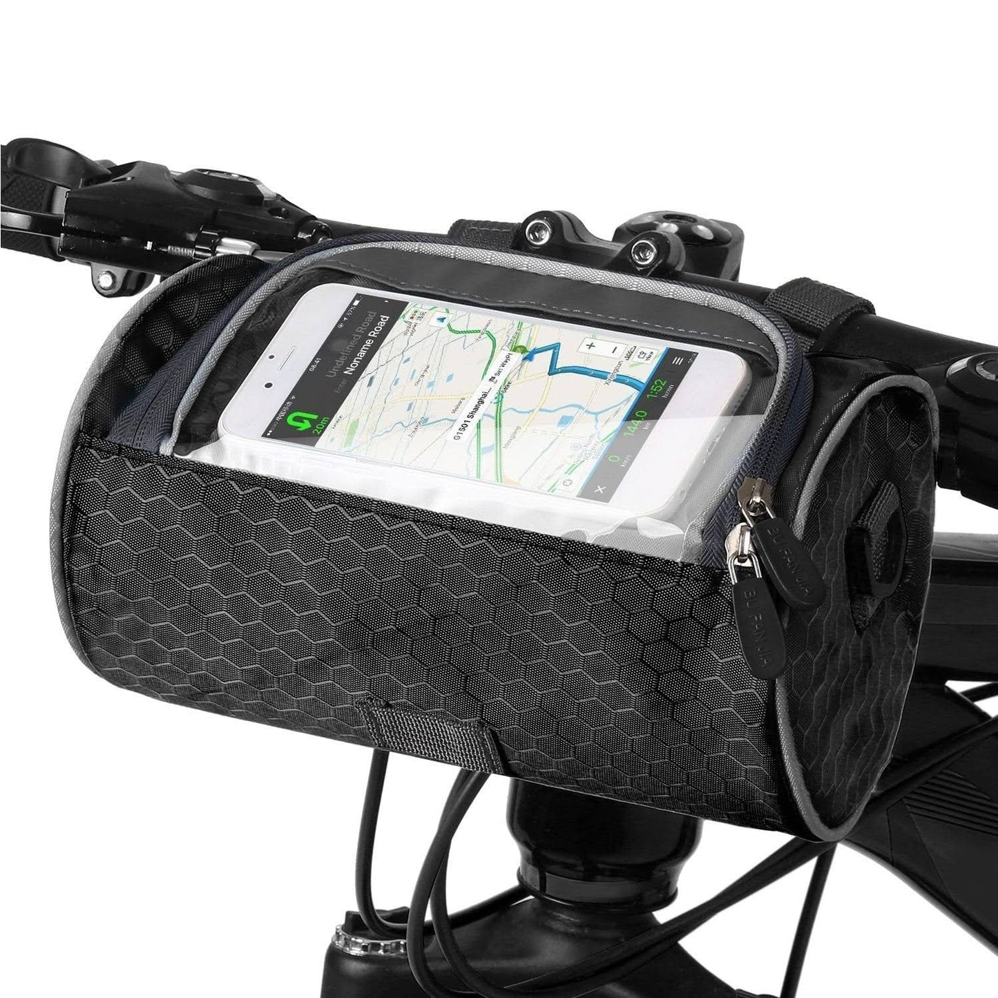 RIDEBAG – Waterproof Bicycle Handlebar Bag with Touchscreen Access
