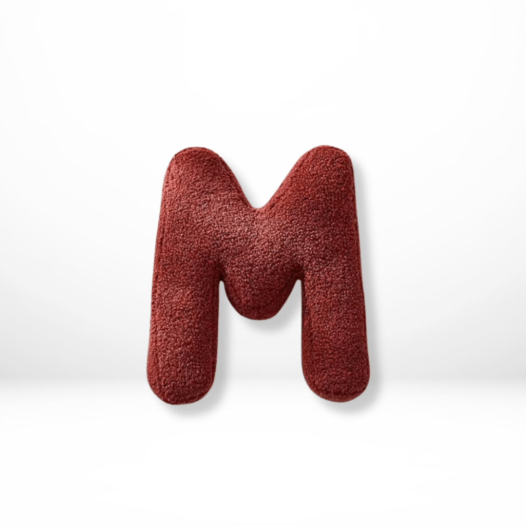 MONOGRA – Coussin lettres en velours pour accents personnels dans la décoration intérieure
