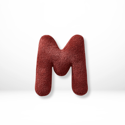 MONOGRA – Coussin lettres en velours pour accents personnels dans la décoration intérieure