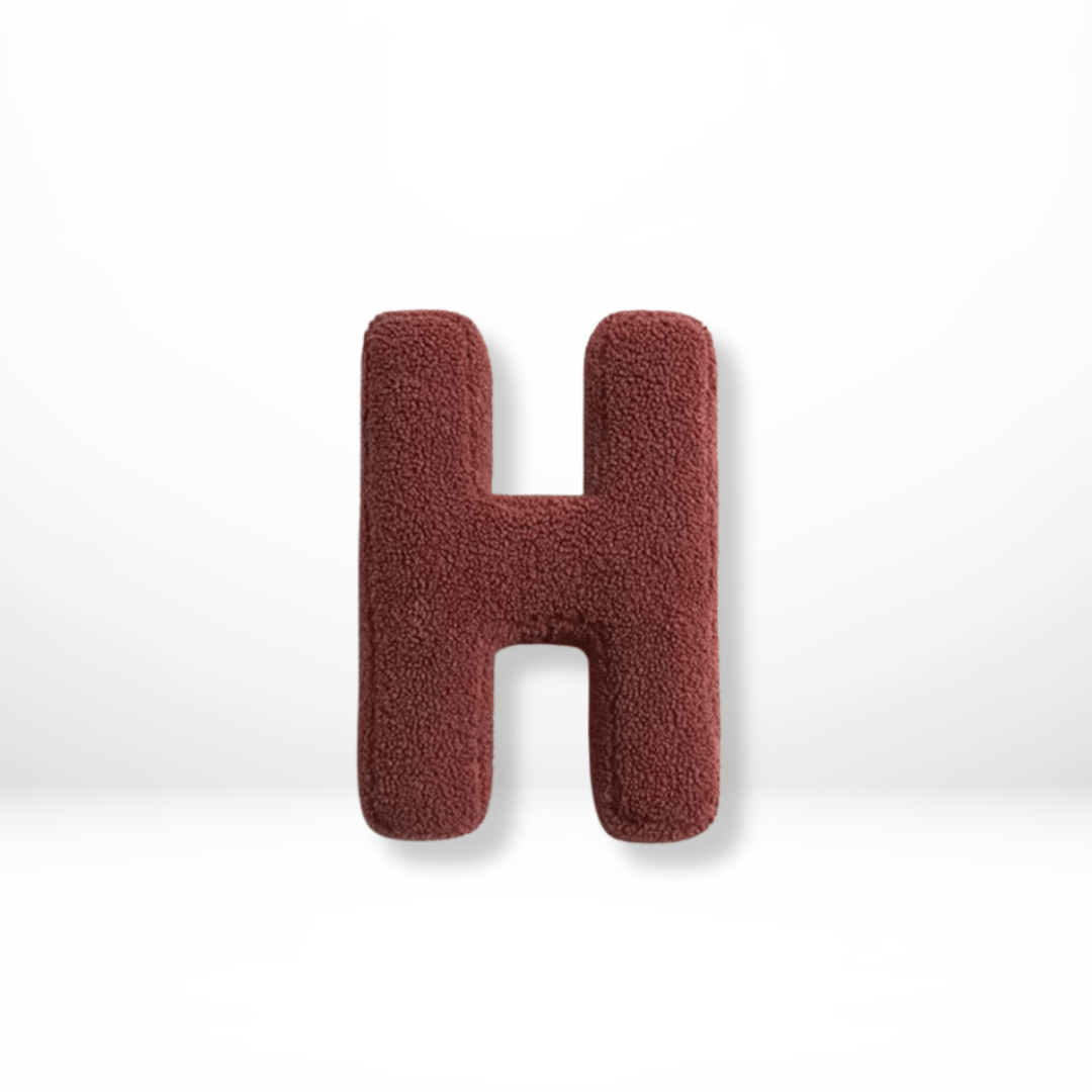MONOGRA – Coussin lettres en velours pour accents personnels dans la décoration intérieure