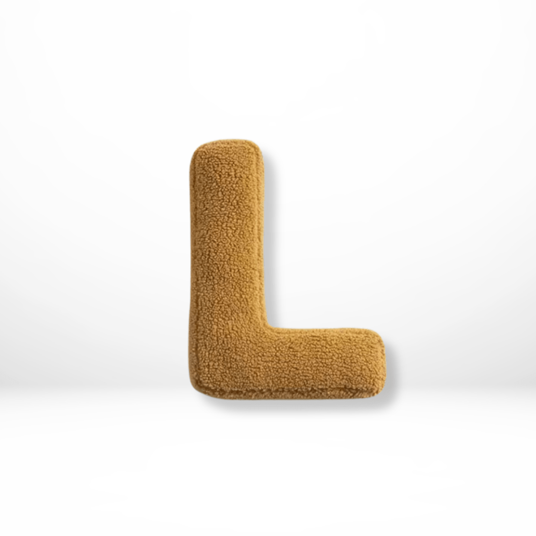 MONOGRA – Coussin lettres en velours pour accents personnels dans la décoration intérieure