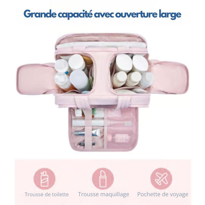 TRAVELSMART KIT - Compact & waterproof toiletry bag with hooks and compartments