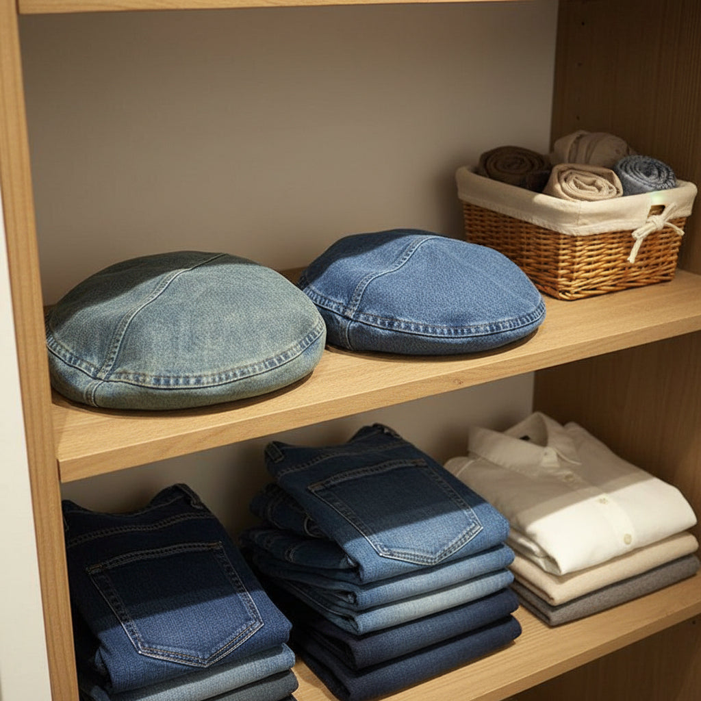 Vintage Denim Baskenmütze – Zeitloser Retro-Charme Für Damen, Leicht & Atmungsaktiv 4