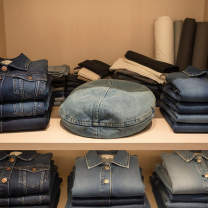 Vintage Denim Baskenmütze – Zeitloser Retro-Charme Für Damen, Leicht & Atmungsaktiv 6