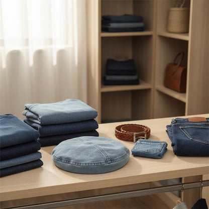 Vintage Denim Baskenmütze – Zeitloser Retro-Charme Für Damen, Leicht & Atmungsaktiv 8