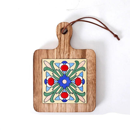 Vintage Holzuntersetzer - Massivholz Isoliermatte für Töpfe & Blumen 3