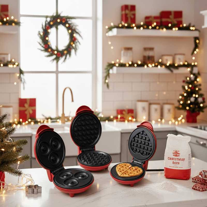 WAFFLEJOY MINI – Kompaktes Waffeleisen mit Schnellheizfunktion für ein schnelles Frühstück 2