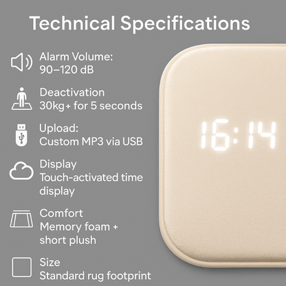 WAKESTEP – Intelligenter Teppichwecker mit Drucksensor für Tiefschläfer 3