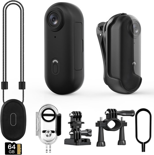 WAVECAM Pro – 4K wasserdichtes Action-Kamera-Paket mit Halterungen und SD-Karte 0