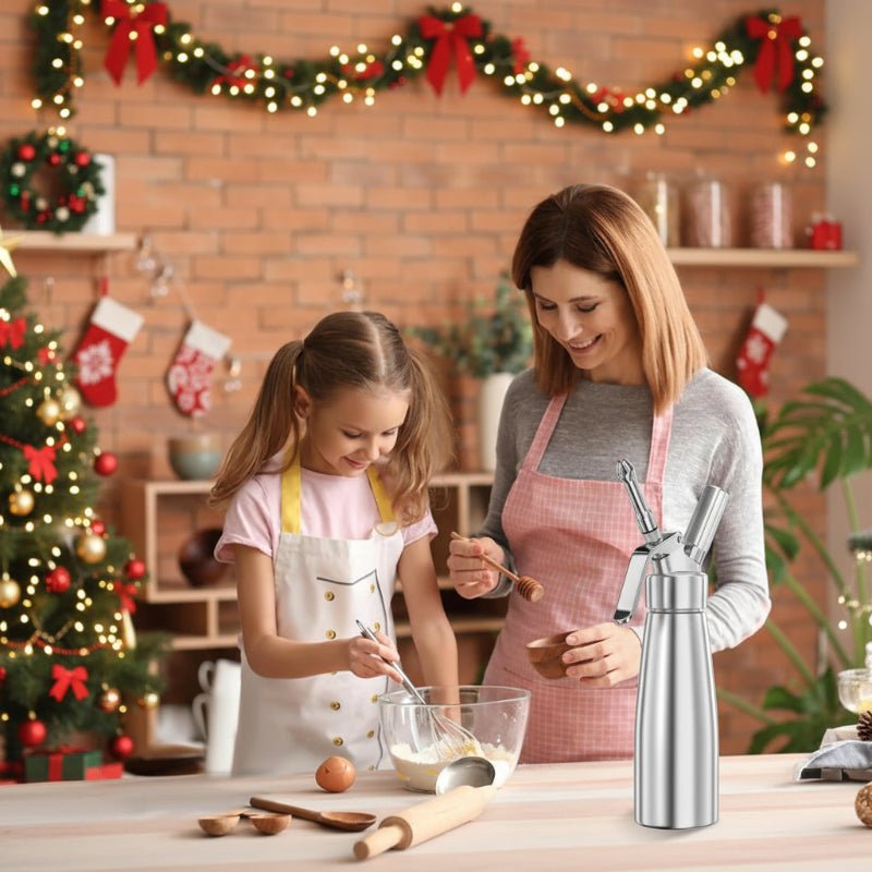 WHIPTRON – 500-ml-Sahnespender aus Aluminium mit 3 Düsen 1