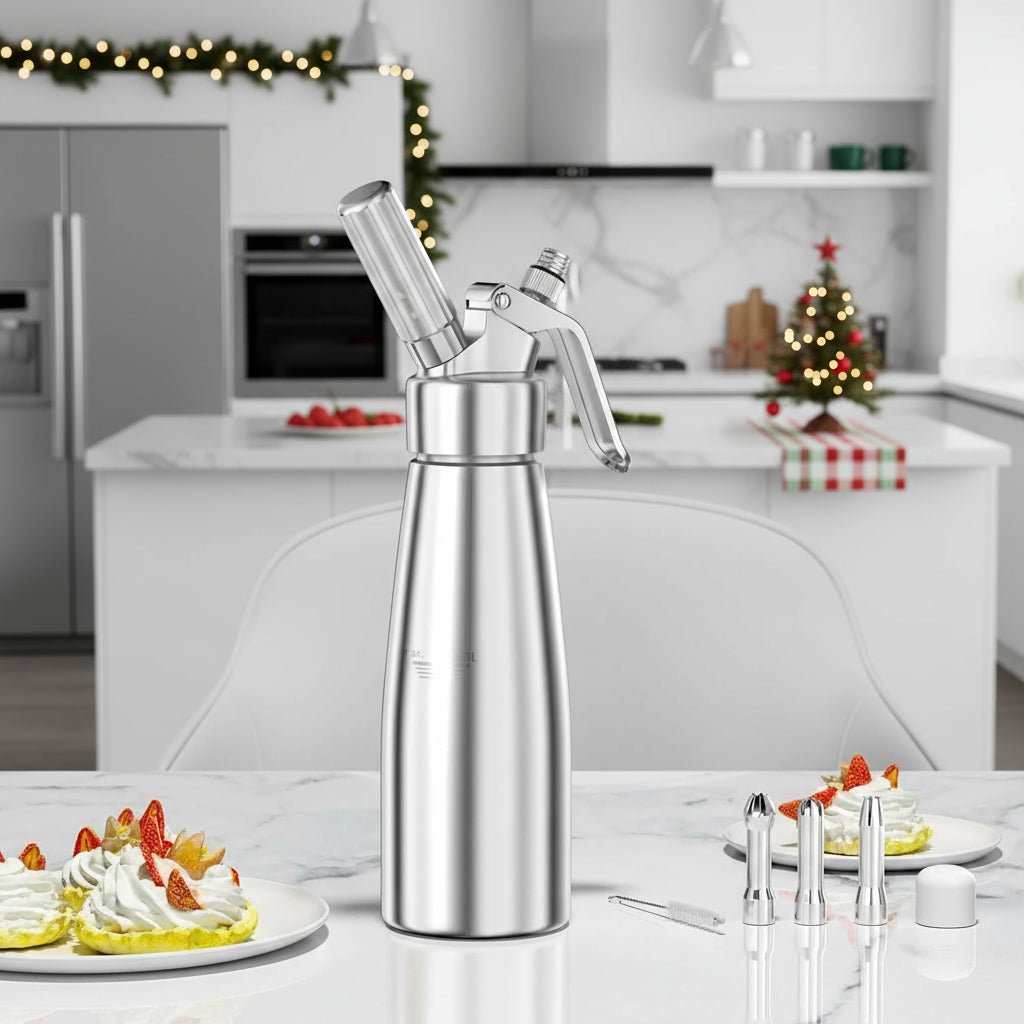 WHIPTRON – 500-ml-Sahnespender aus Aluminium mit 3 Düsen 2