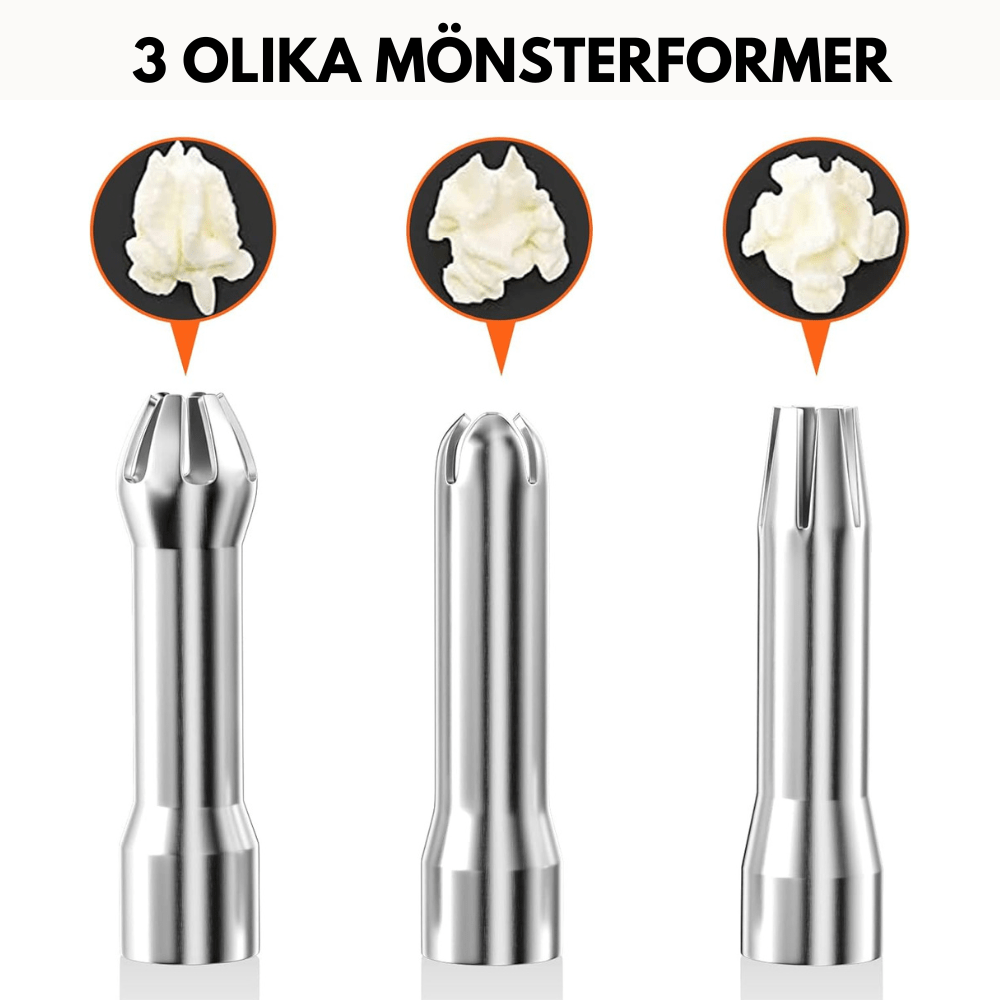 WHIPTRON – 500-ml-Sahnespender aus Aluminium mit 3 Düsen 5