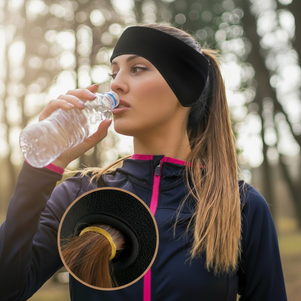 WINTERBAND – Stilvolles, winddichtes Stirnband mit Ohrenwärmer für Outdoor-Sportarten 1